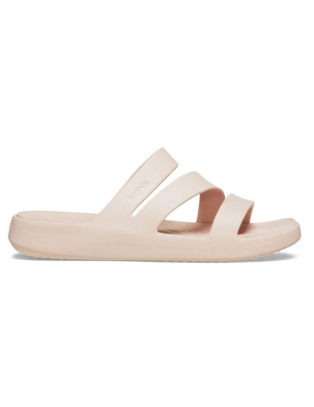 Sandalias Crocs Getaway Strappy crudo de mujer