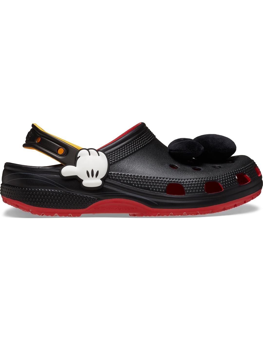Zuecos Crocs Mickey IAM Classic Clog Flame de mujer