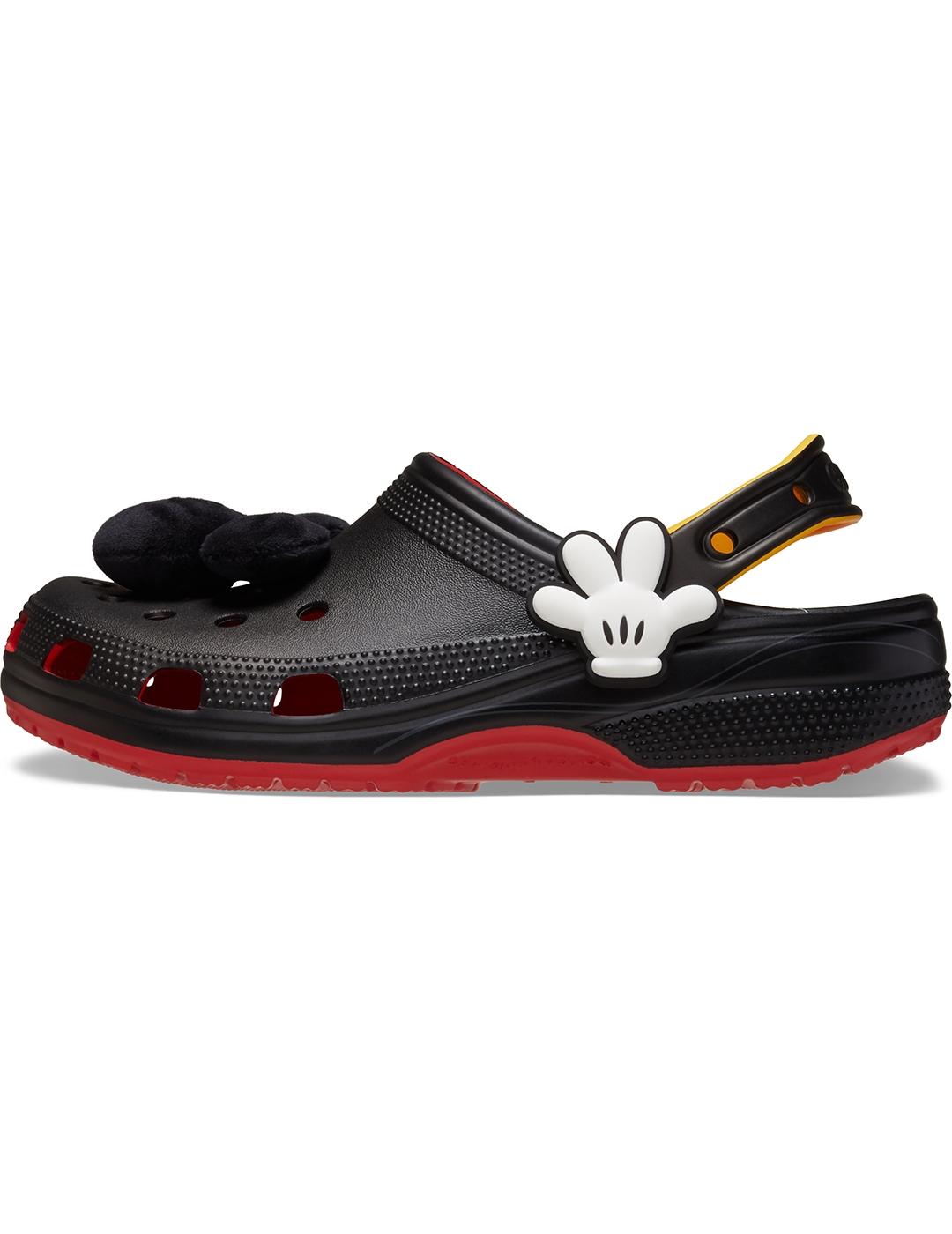 Zuecos Crocs Mickey IAM Classic Clog Flame de mujer
