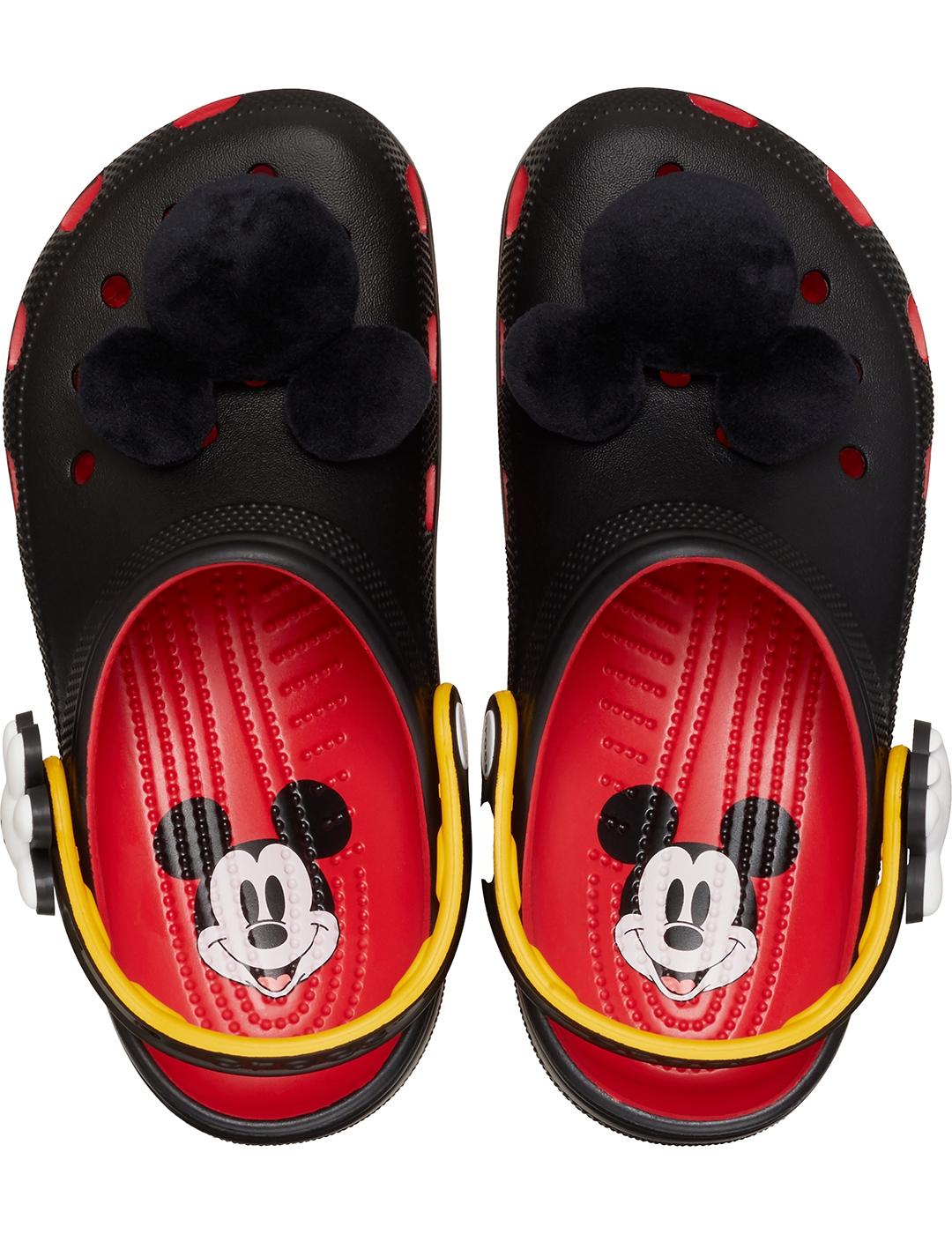 Zuecos Crocs Mickey IAM Classic Clog Flame de mujer