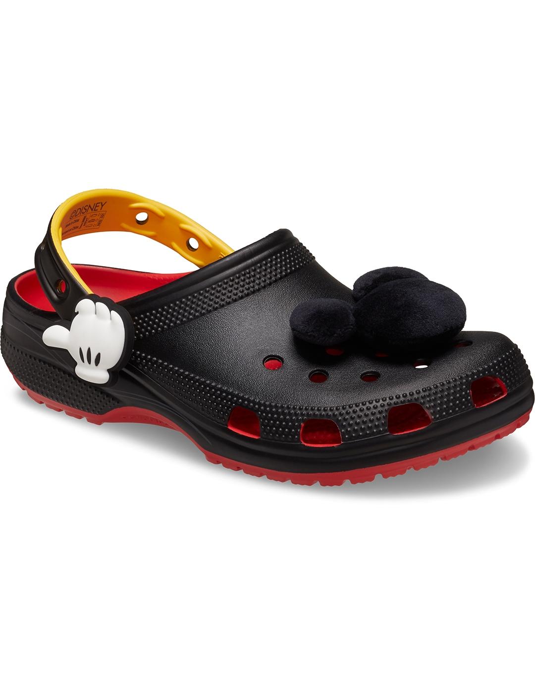 Zuecos Crocs Mickey IAM Classic Clog Flame de mujer