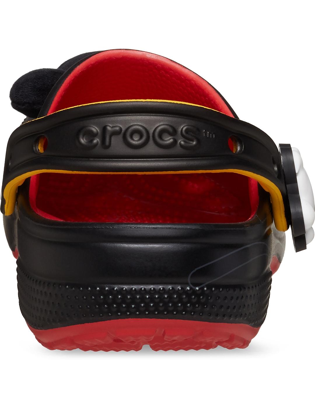 Zuecos Crocs Mickey IAM Classic Clog Flame de mujer