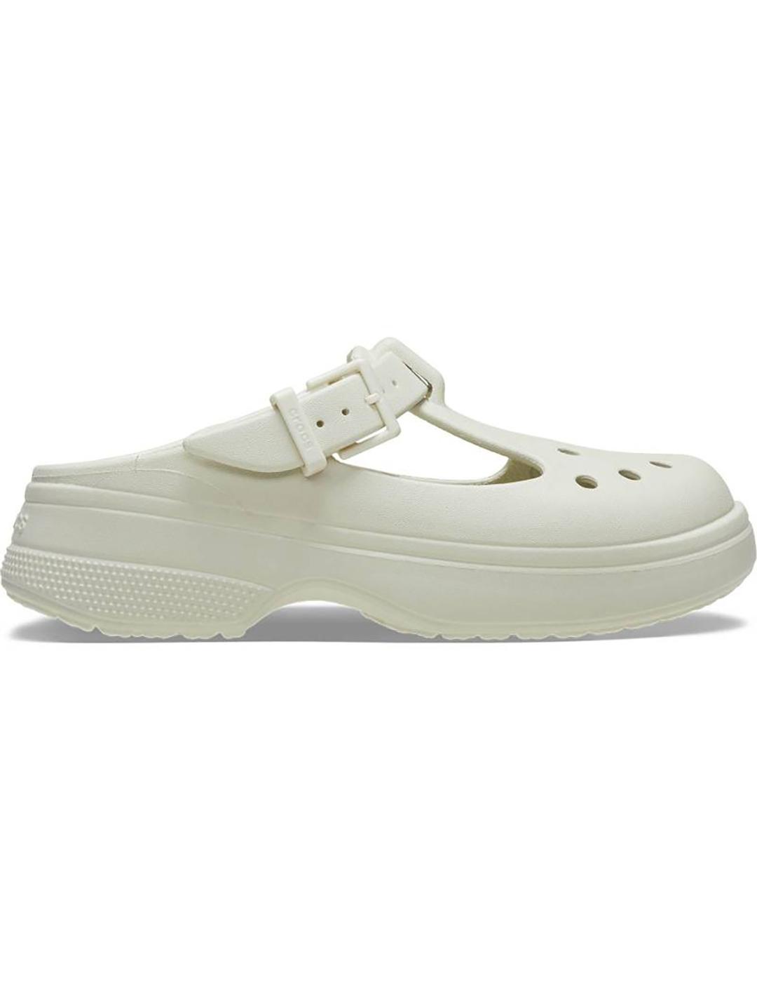 Sandalias Crocs Classic Mary Jane Clog crudo de mujer