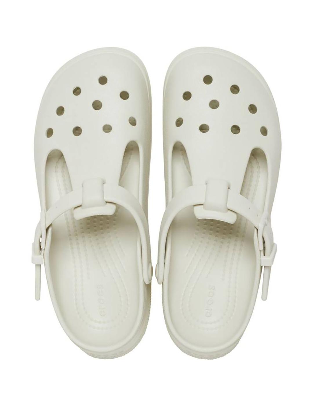 Sandalias Crocs Classic Mary Jane Clog crudo de mujer