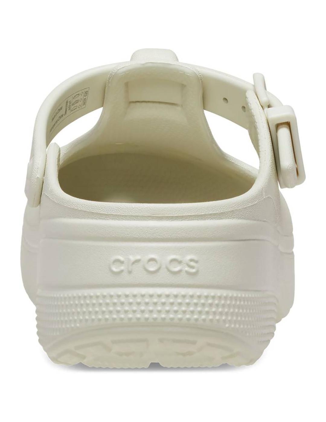Sandalias Crocs Classic Mary Jane Clog crudo de mujer