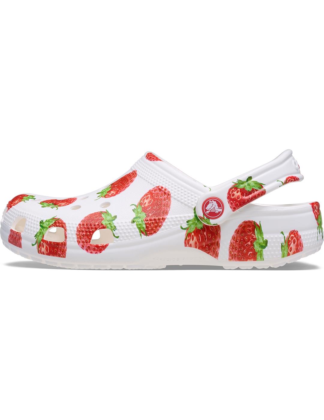 Zuecos Crocs Classic Fresh Fruits Clog fresas de mujer