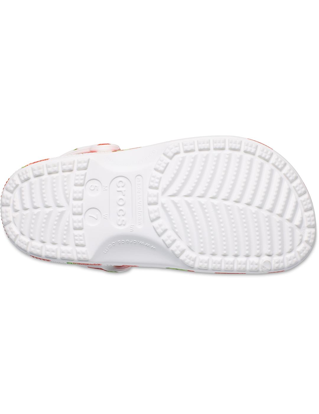 Zuecos Crocs Classic Fresh Fruits Clog fresas de mujer