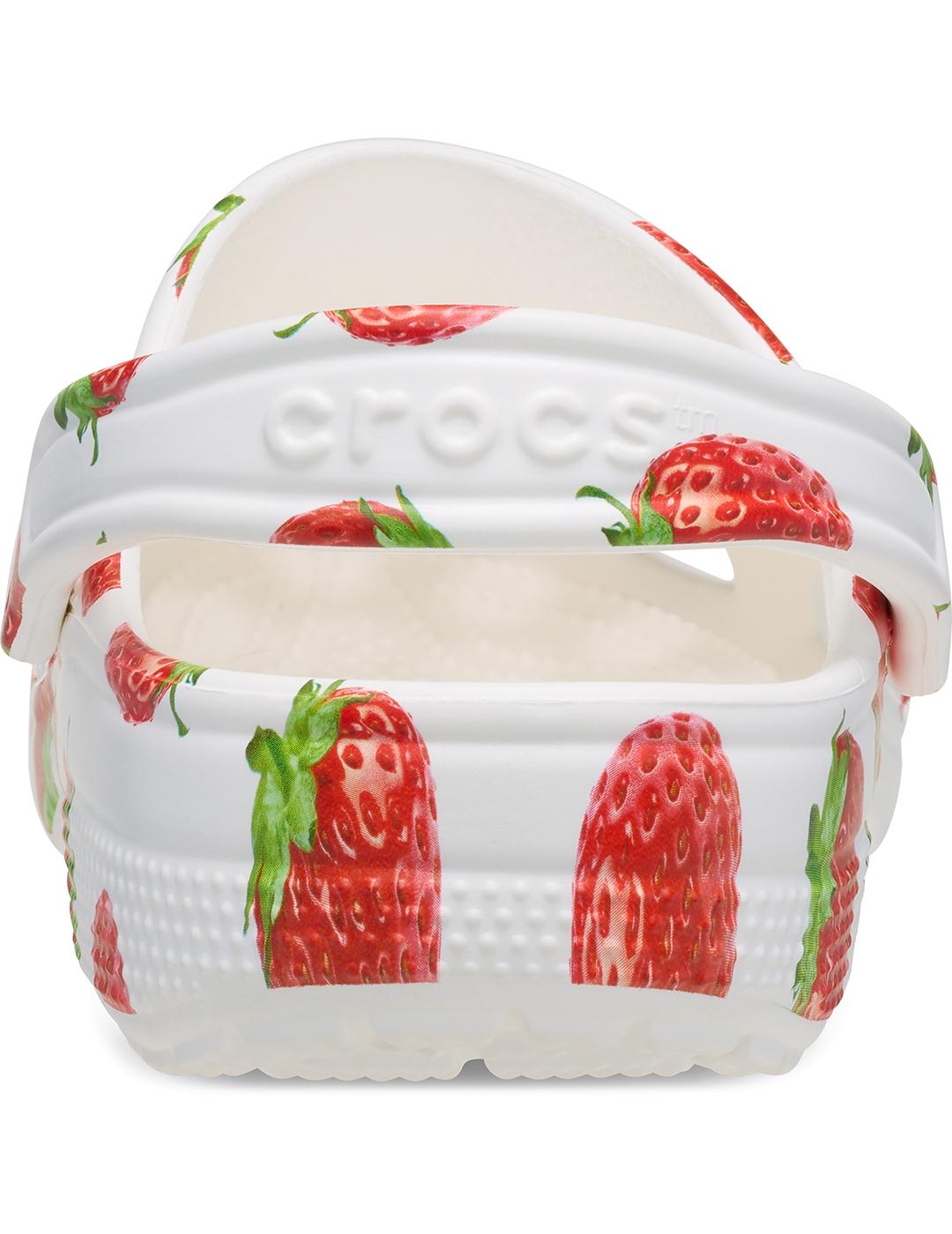 Zuecos Crocs Classic Fresh Fruits Clog fresas de mujer