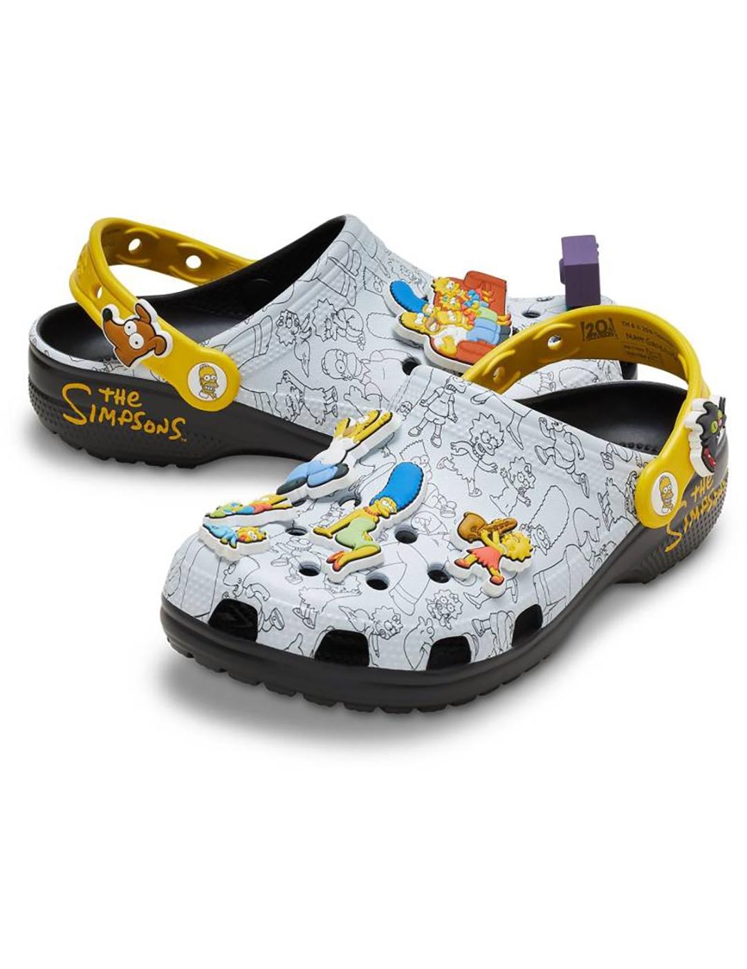 Zuecos Crocs The Simpsons hombre y mujer