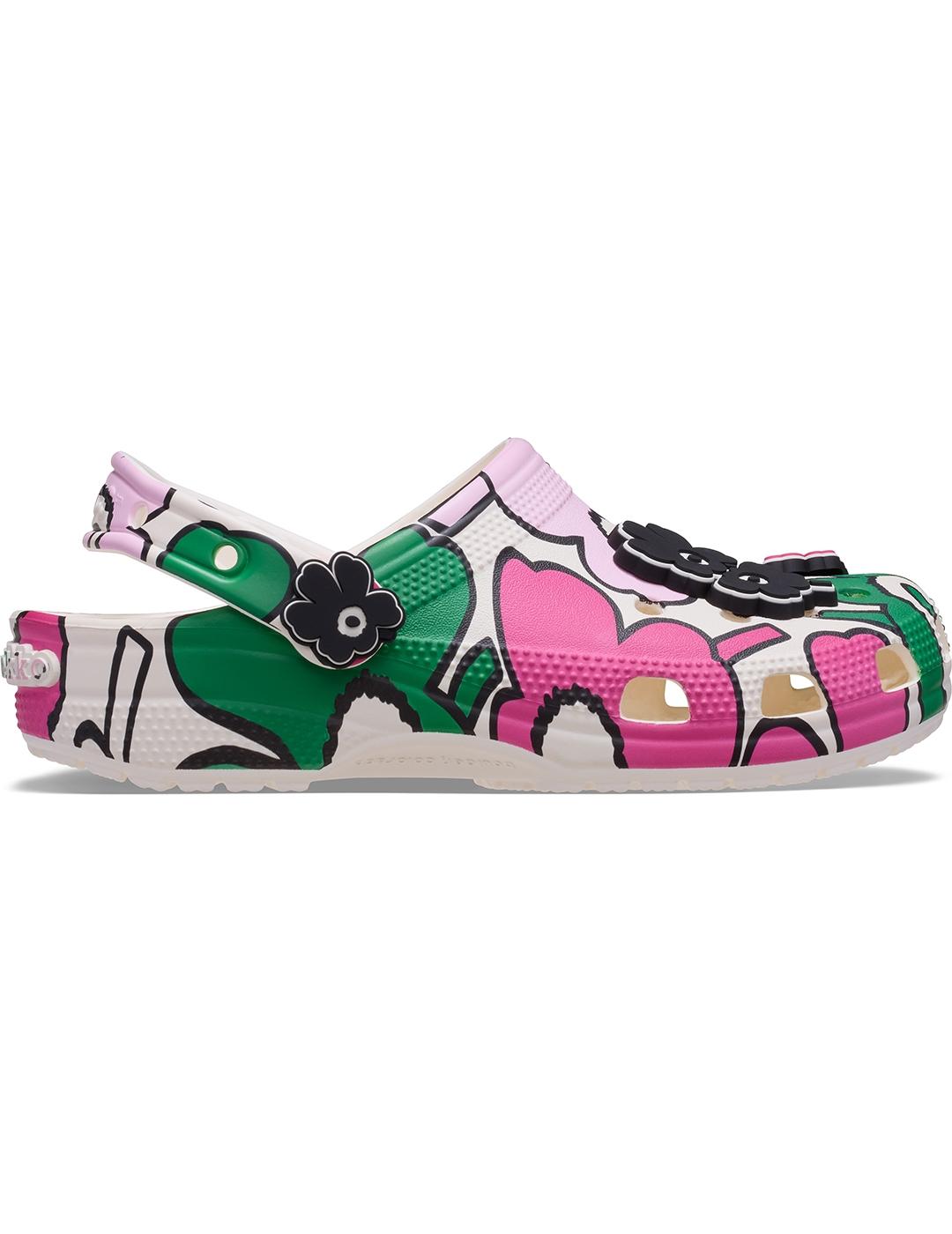 Zuecos Crocs Marimekko Classic Clog Multi de mujer