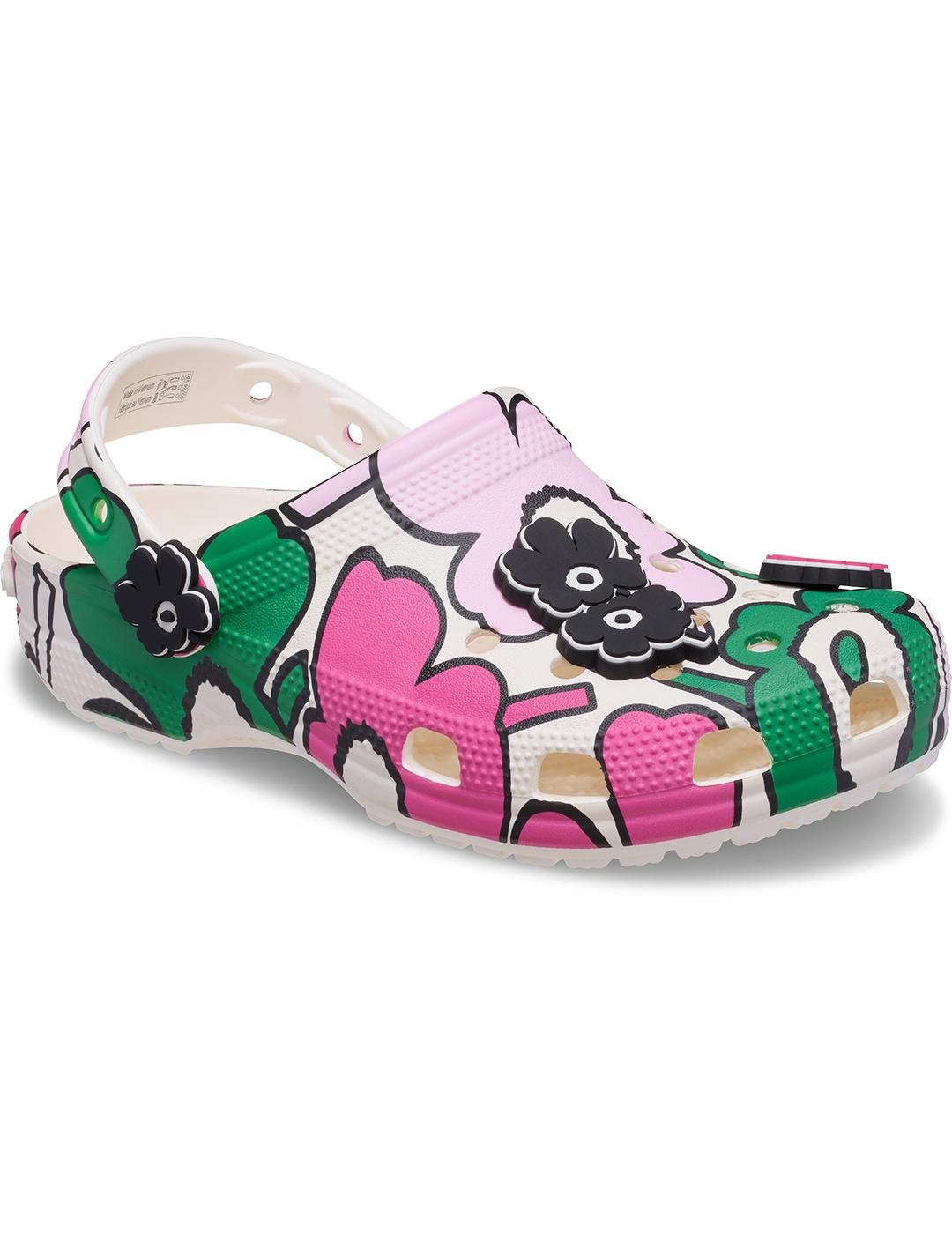 Zuecos Crocs Marimekko Classic Clog Multi de mujer