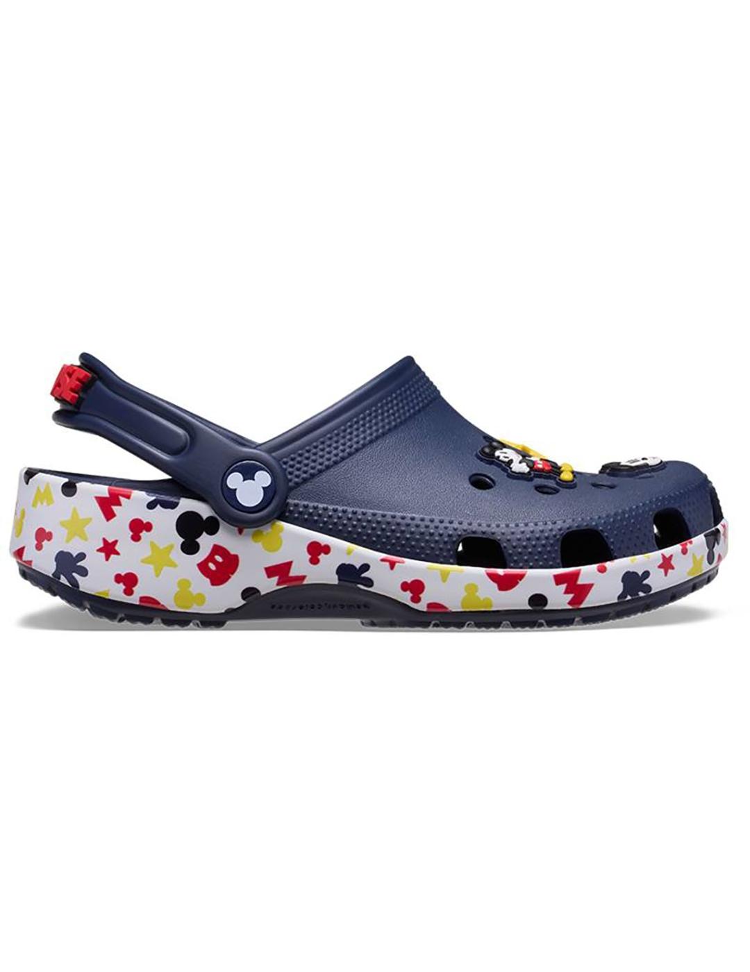 Zuecos Crocs Mickey Friends  azul marino de niño