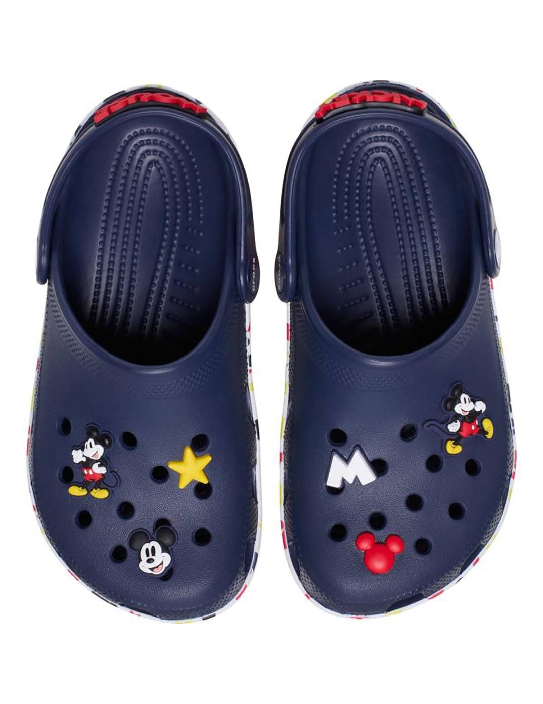 Zuecos Crocs Mickey Friends  azul marino de niño