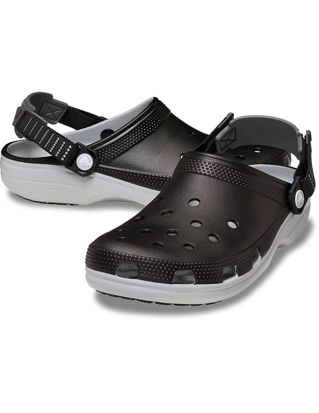 Zuecos Crocs Classic Turbo negra gris de hombre