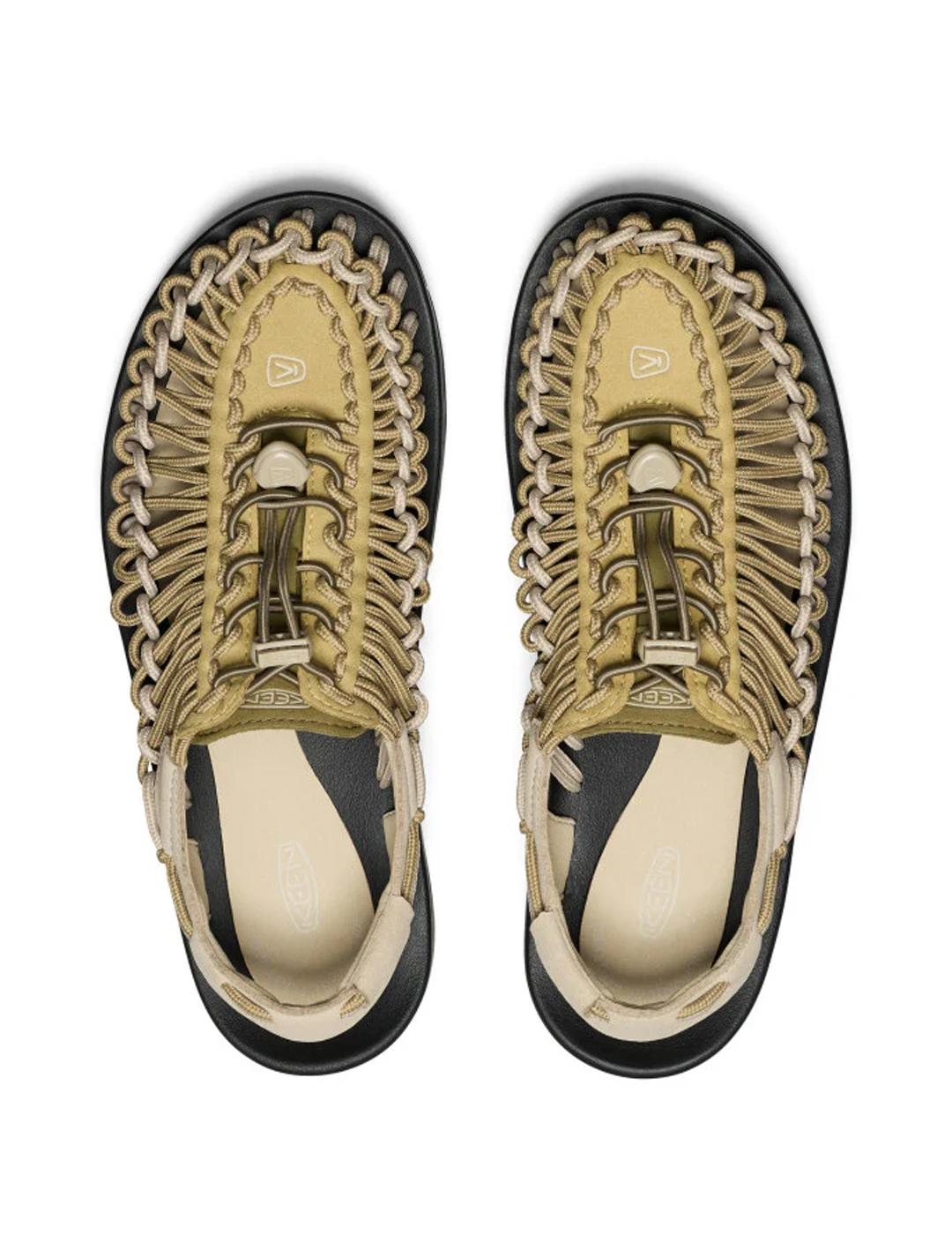 Sandalias Keen Uneek verde beige de chico