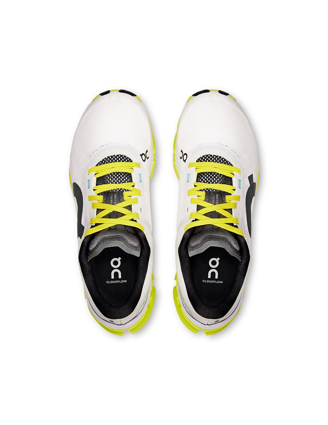 Zapatillas On Running Cloudflow 5 blanca lima de mujer