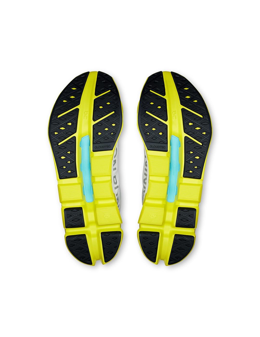 Zapatillas On Running Cloudflow 5 blanca lima de mujer