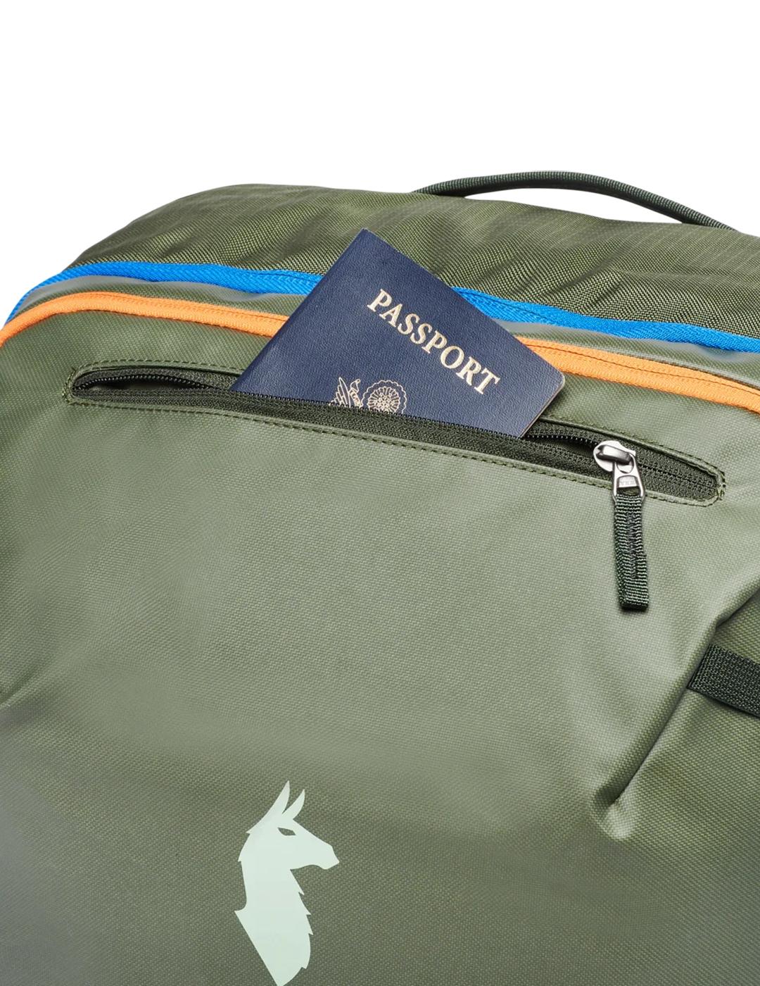 Mochila Cotopaxi Allpa 35L Travelpack verde de mujer y hombr