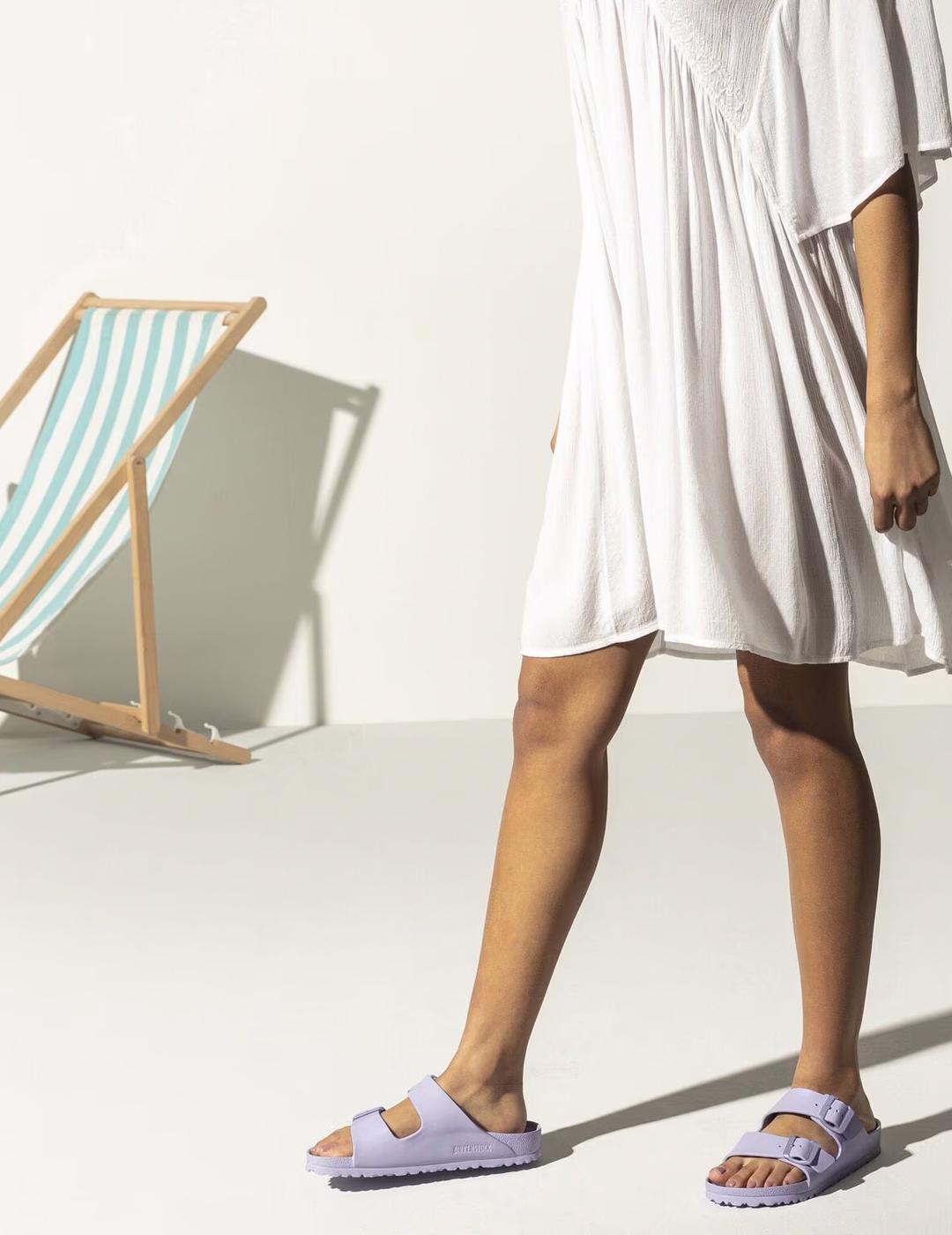 Sandalias Birkenstock Arizona Eva malva de mujer