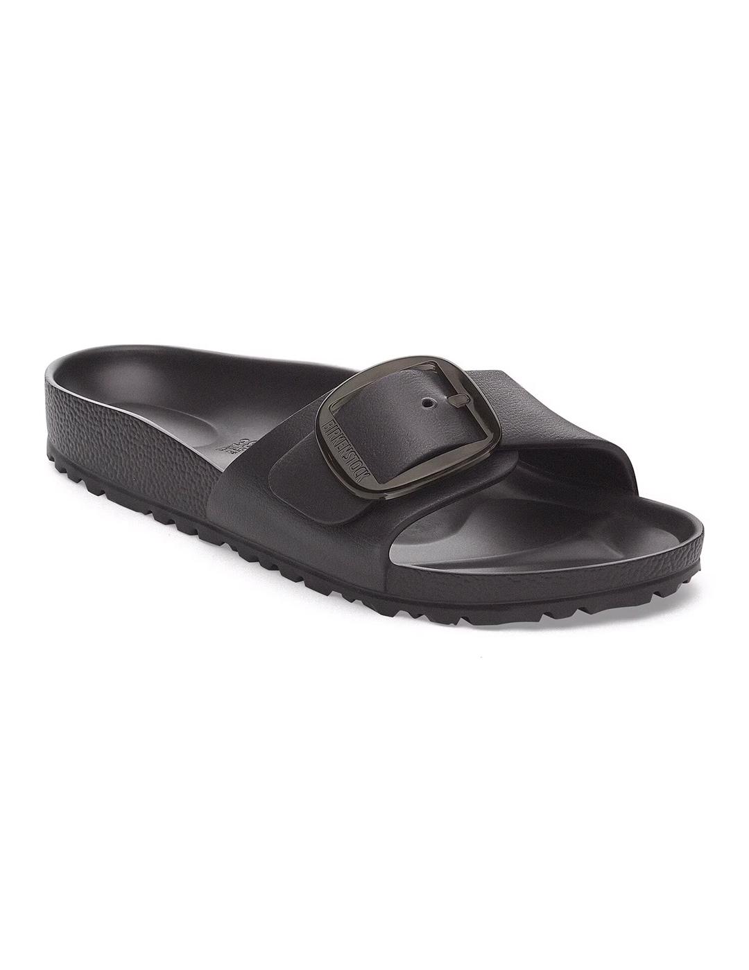 Sandalias Birkenstock Madrid Big Buckle Eva negra de mujer