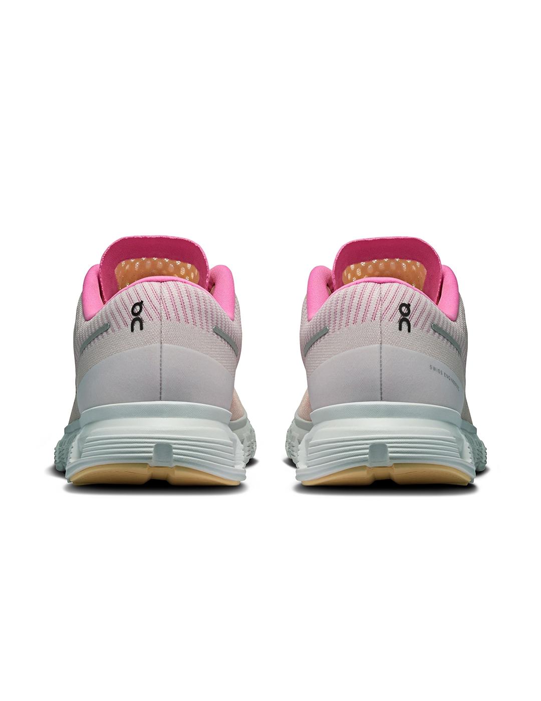 Zapatillas On Running Cloud 6 Push naranja fucsia de mujer