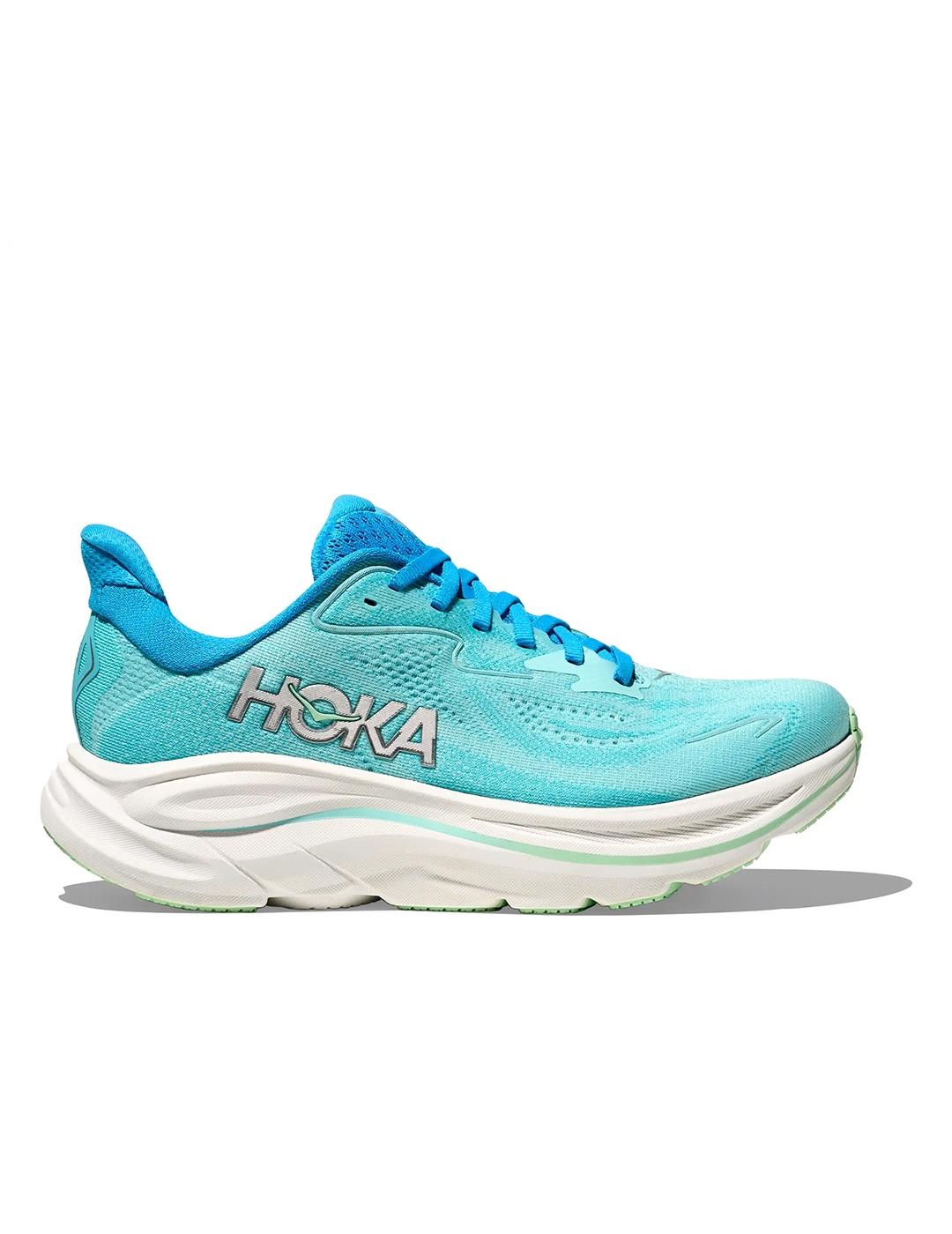 Zapatillas Hoka Clifton 10 negra blanca de mujer