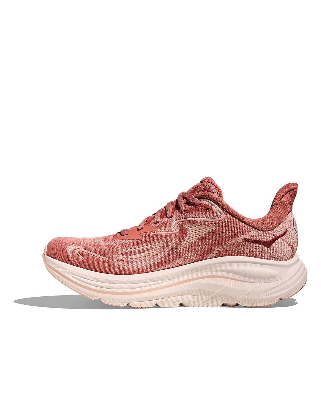 Zapatillas Hoka Clifton 10 rosas de mujer