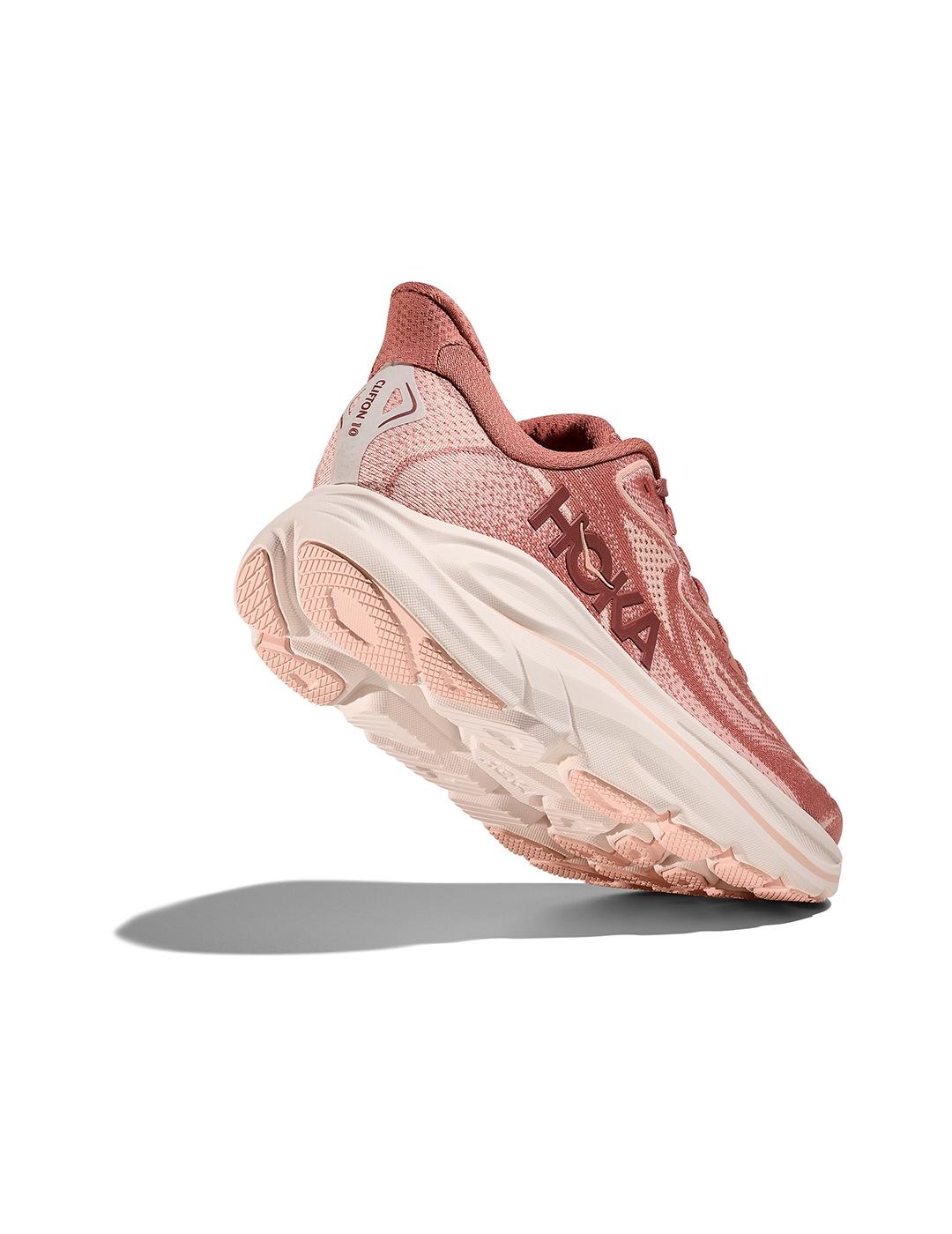 Zapatillas Hoka Clifton 10 rosas de mujer