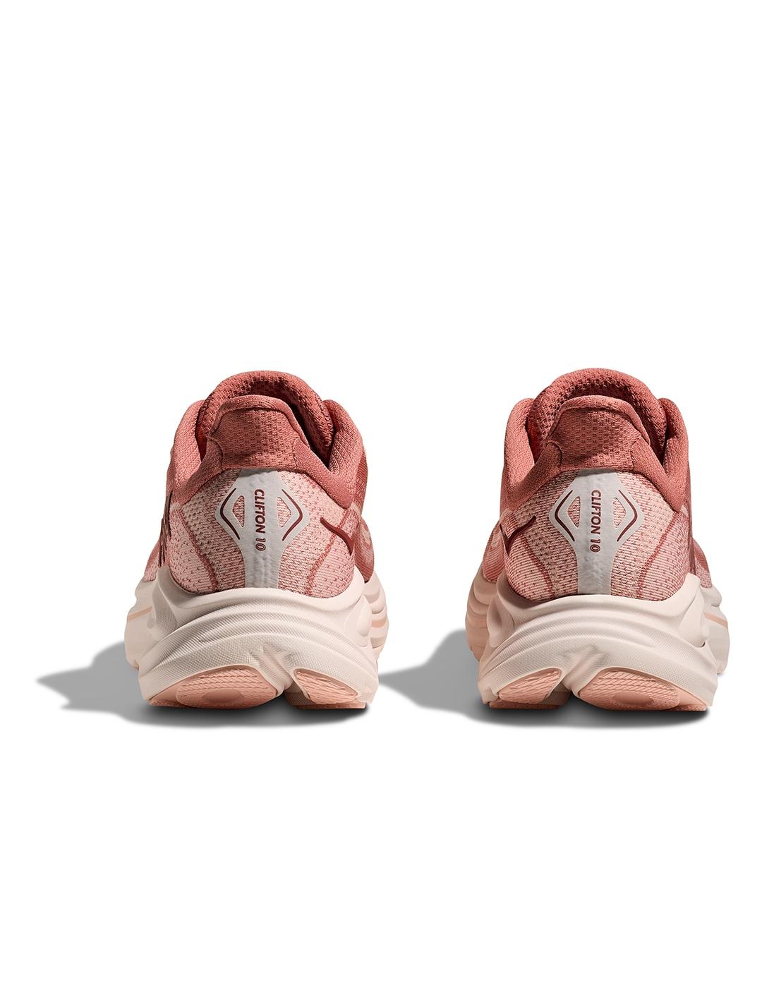 Zapatillas Hoka Clifton 10 rosas de mujer