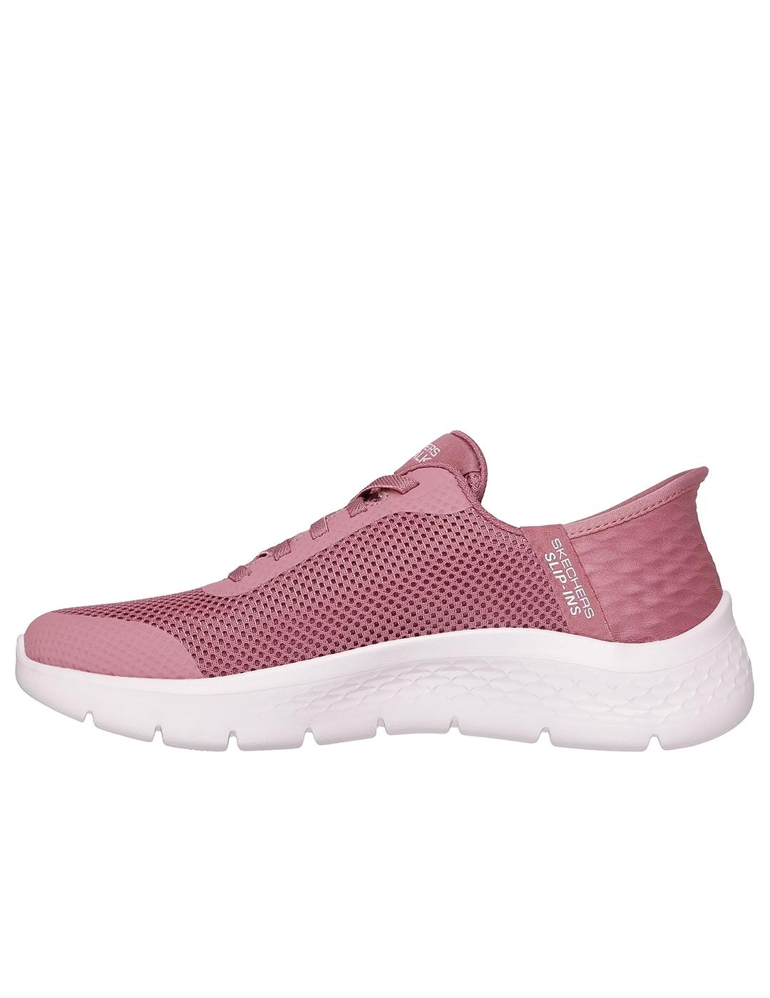 Zapatillas Skechers Go Walk Flex Grand Entry rosas de mujer