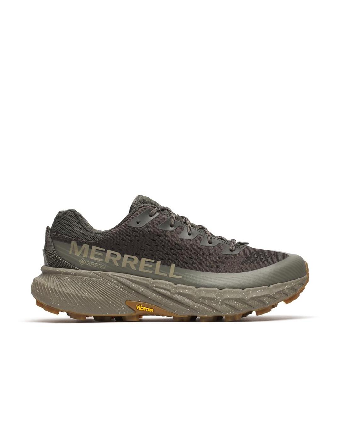 Zapatillas Merrell Agility Peak 5 Goretex verde de hombre