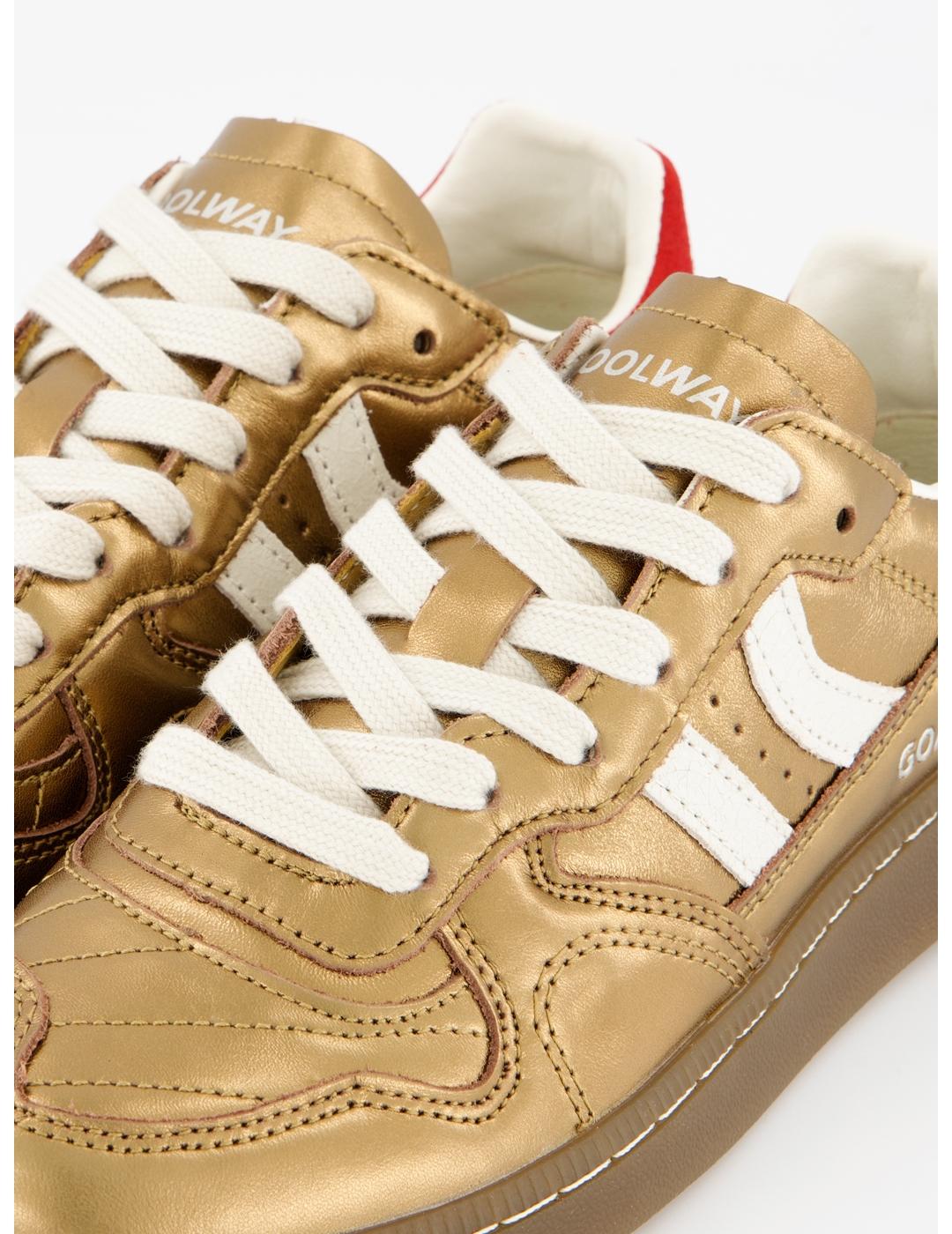 Zapatillas Coolway Goal doradas de mujer