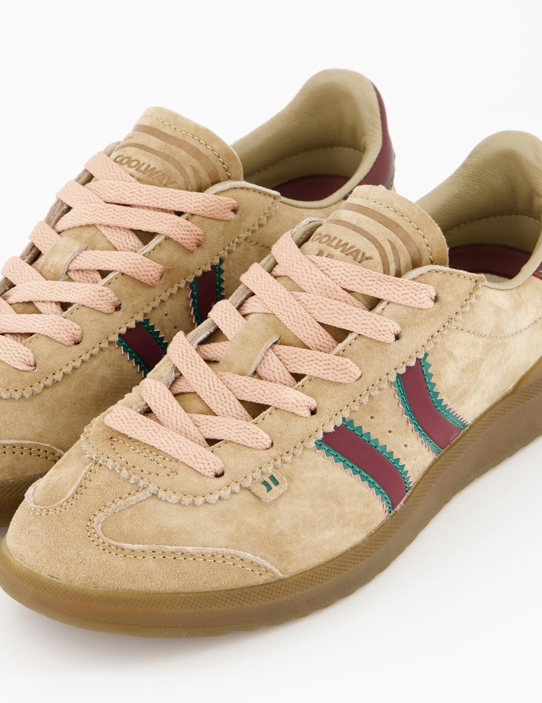 Zapatillas Coolway Kiro beige de mujer