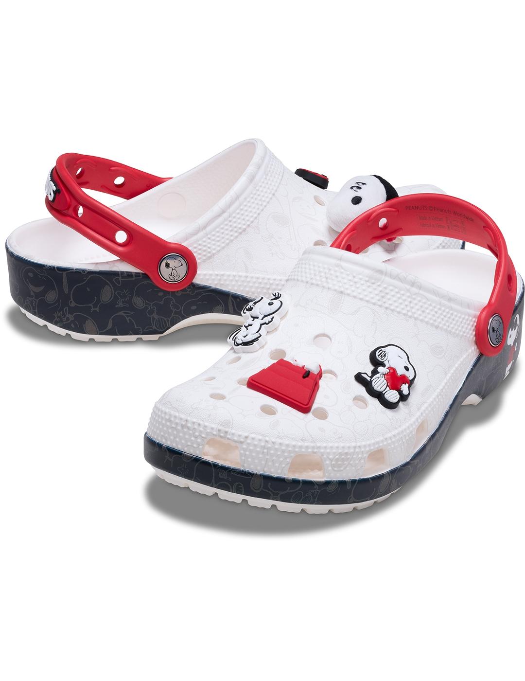 Zuecos Crocs Peanuts Classic Clog Multi de mujer