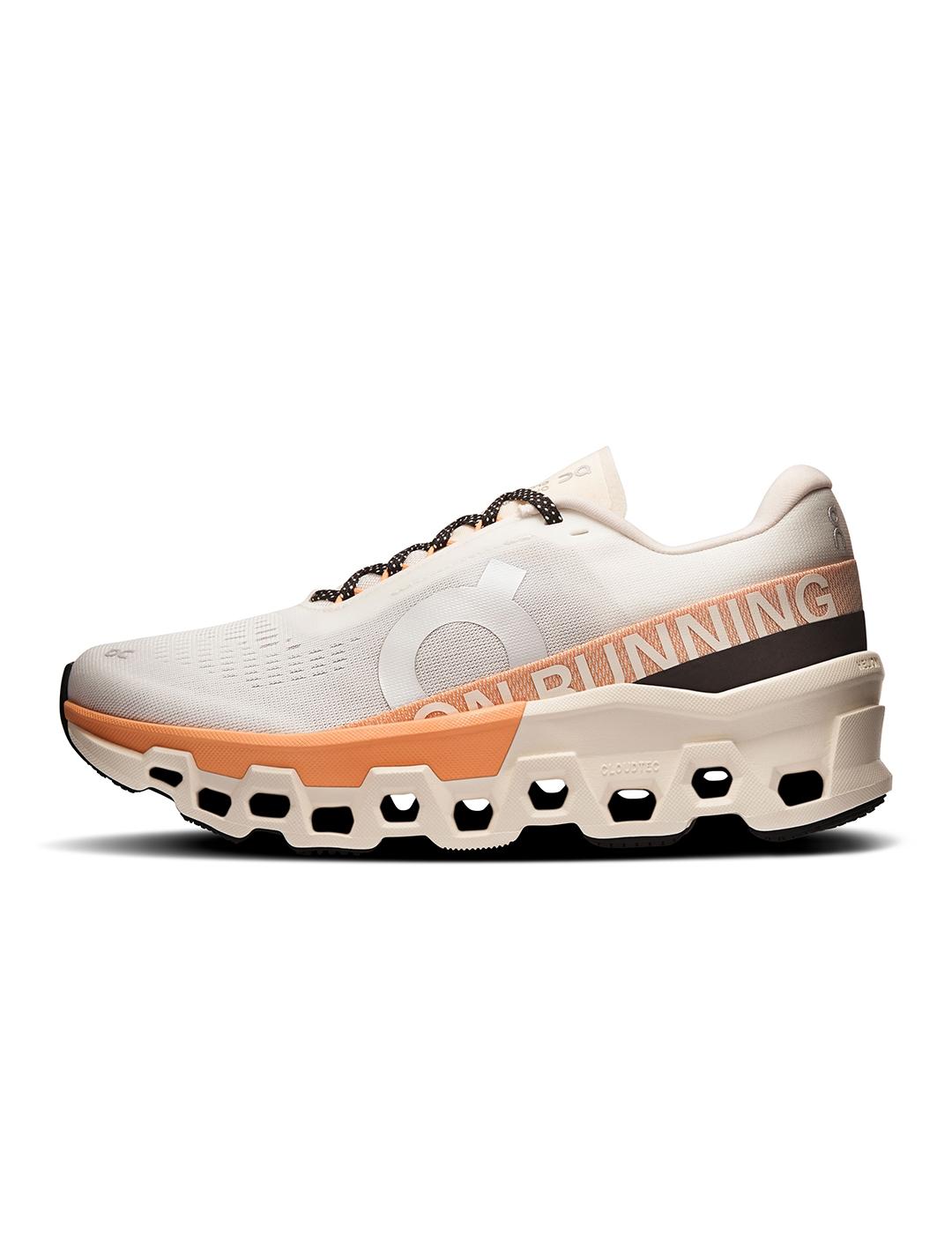 Zapatillas On Running Cloudmonster 2 crudo de mujer