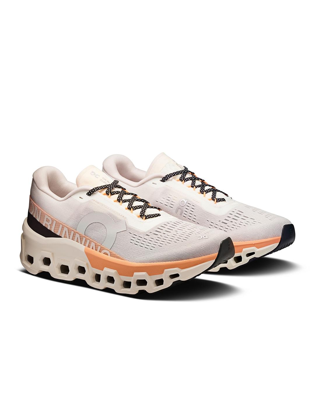 Zapatillas On Running Cloudmonster 2 crudo de mujer