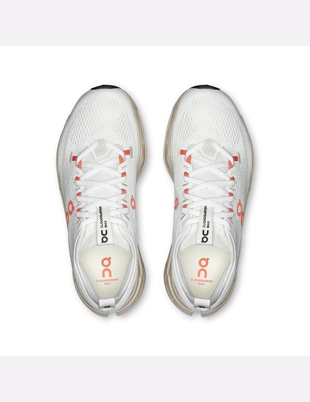 Zapatillas On Running Cloudsurfer Max crudo de mujer