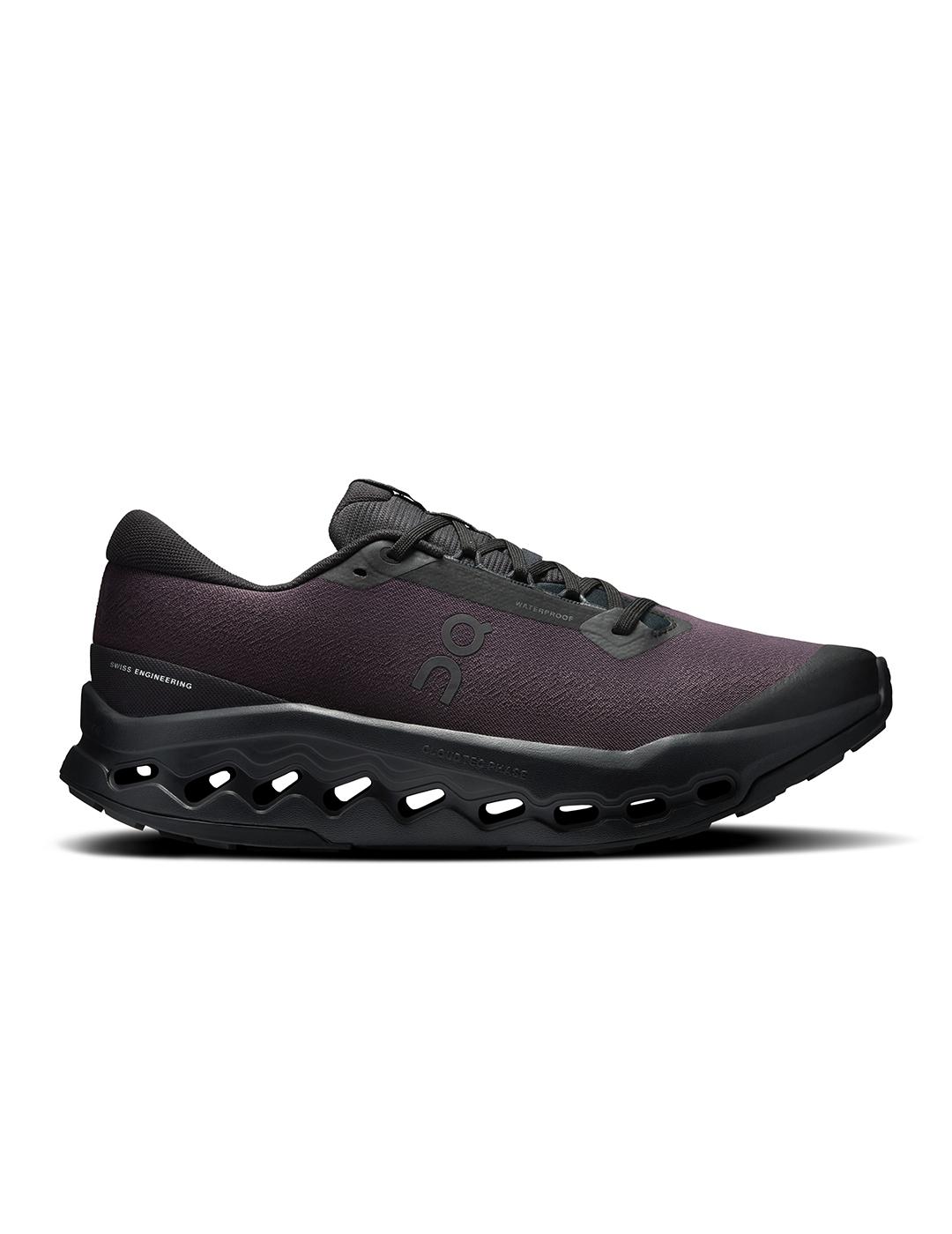 Zapatillas On Running Cloudsurfer Trail 2 WP negras hombre