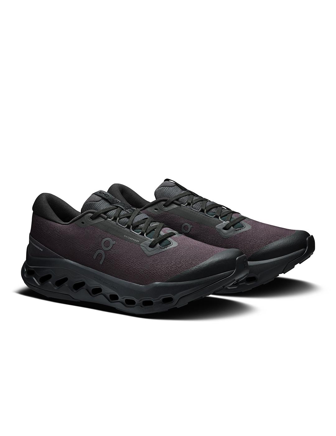 Zapatillas On Running Cloudsurfer Trail 2 WP negras hombre