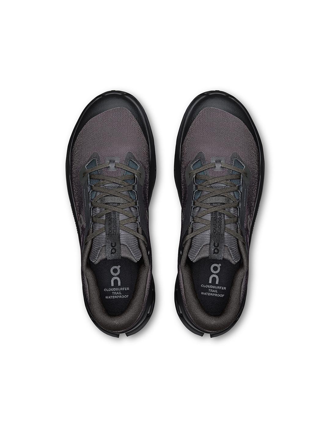 Zapatillas On Running Cloudsurfer Trail 2 WP negras hombre