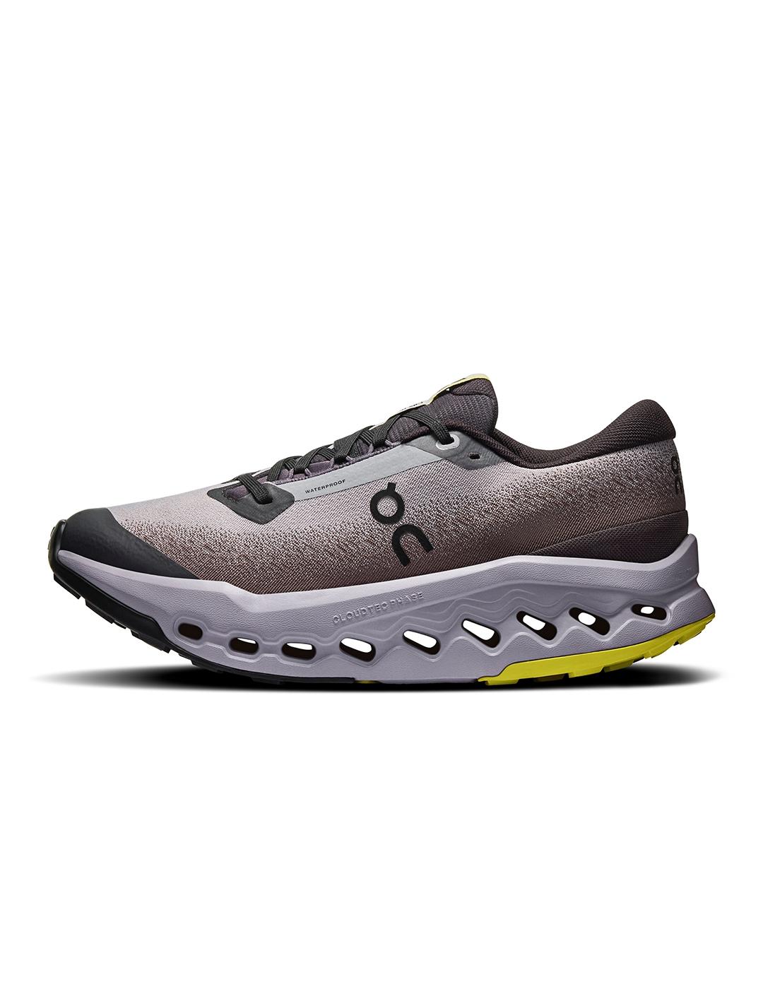 Zapatillas On Running Cloudsurfer Trail 2 WP negras de mujer