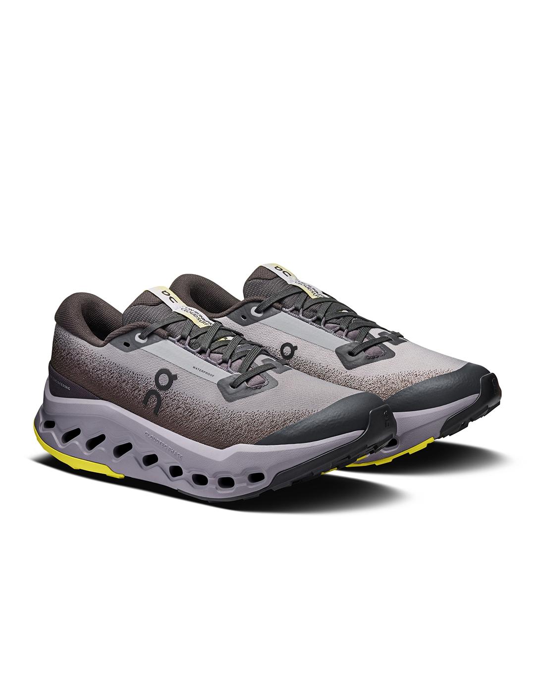 Zapatillas On Running Cloudsurfer Trail 2 WP negras de mujer