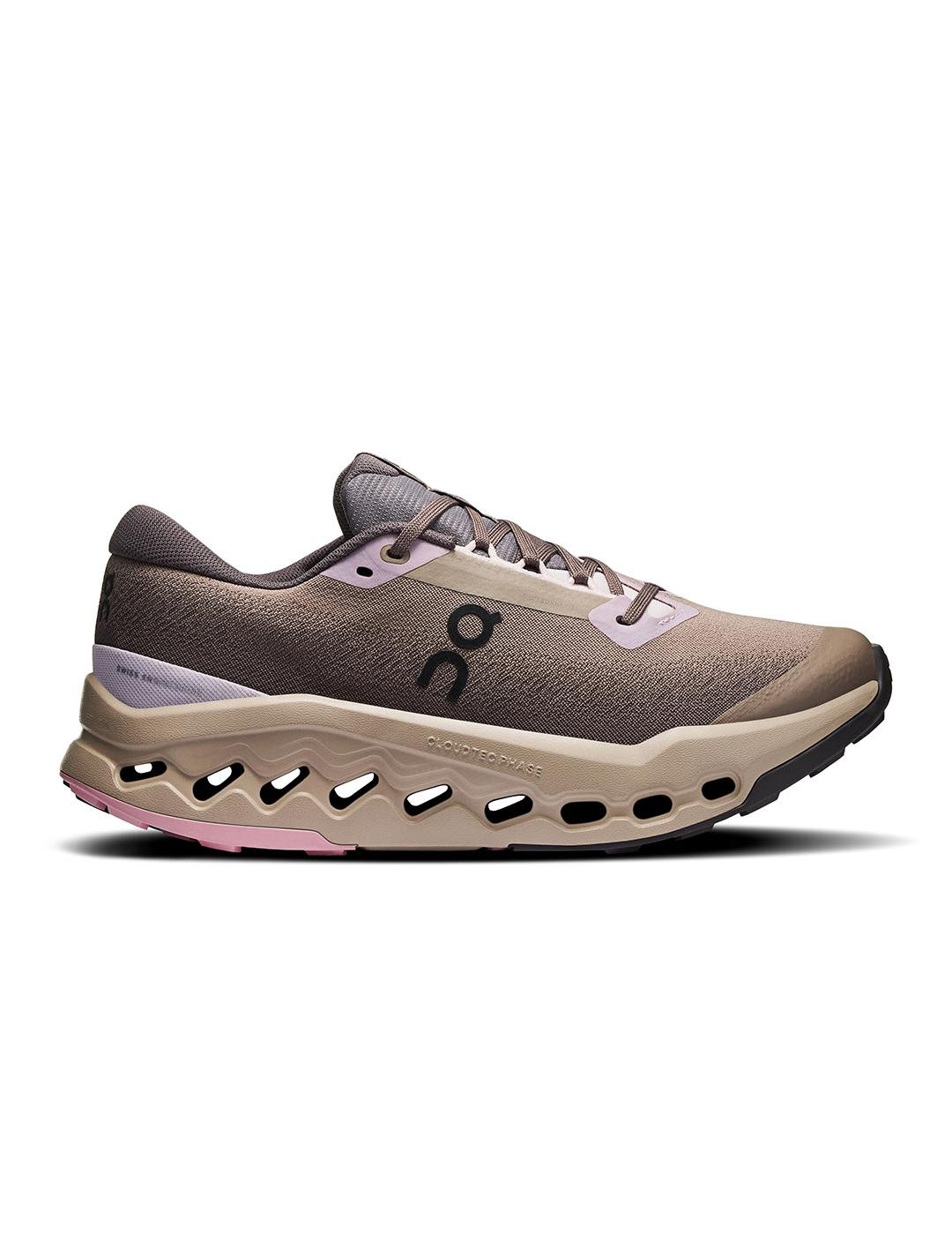 Zapatillas On Running Cloudsurfer Trail 2 WP gris de mujer
