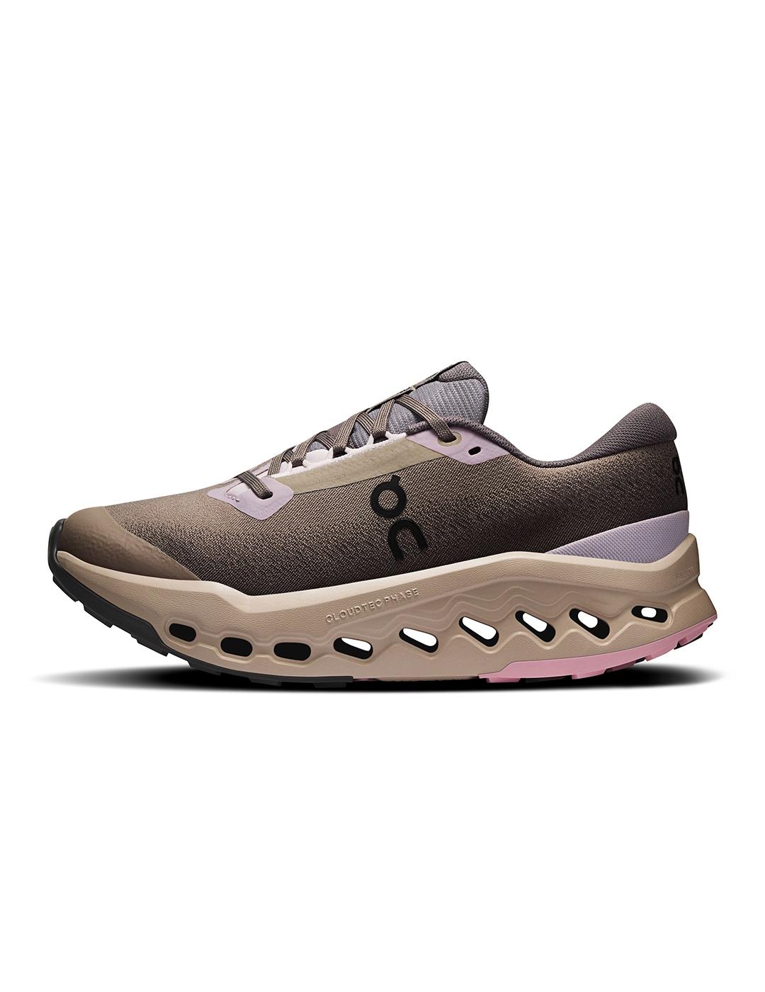 Zapatillas On Running Cloudsurfer Trail 2 WP gris de mujer