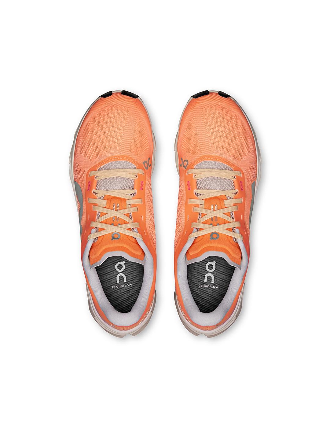 Zapatillas On Running Cloudflow 5 naranjas de mujer