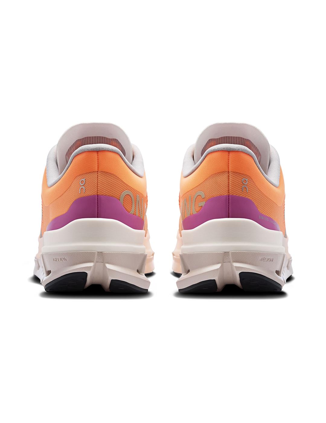 Zapatillas On Running Cloudflow 5 naranjas de mujer