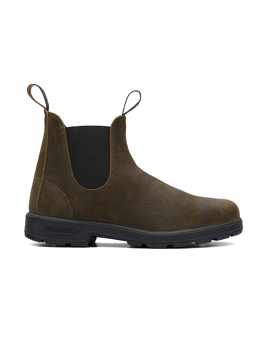Botas Blundstone 1615 Dark olive suede waxed de hombre y mujer