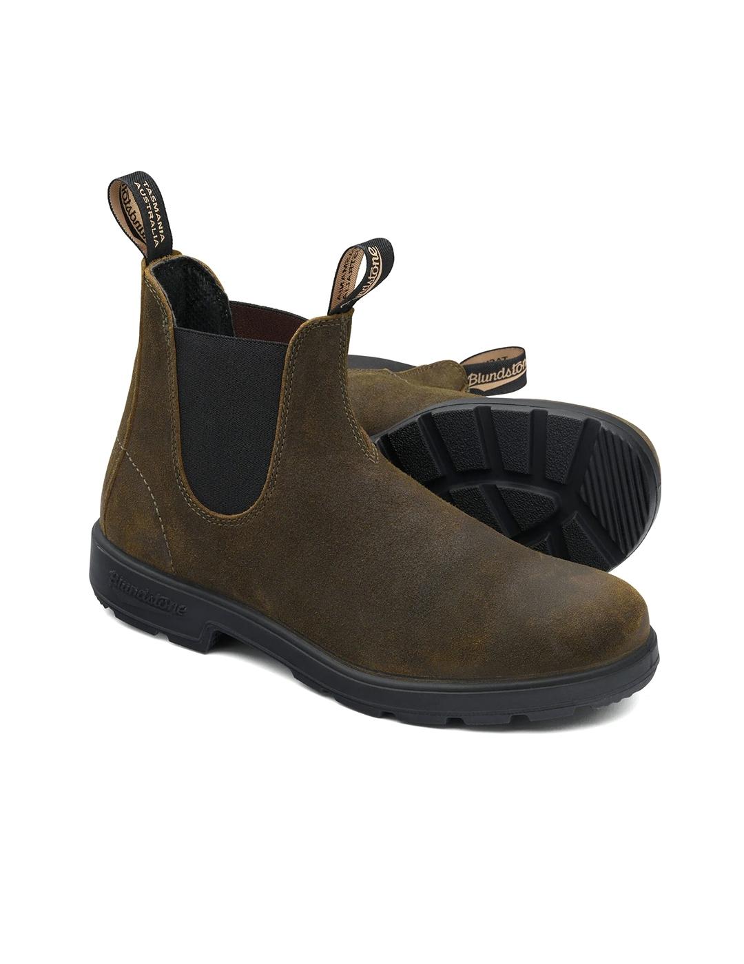 Botas Blundstone 1615 verde suede waxed de hombre y mujer