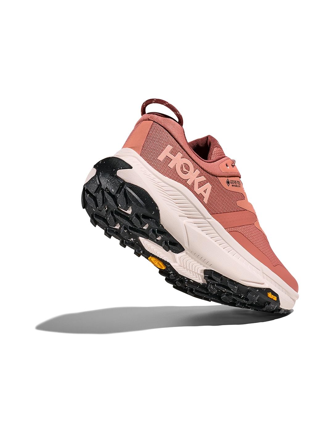 Zapatillas Hoka Transport Goretex rosas de mujer