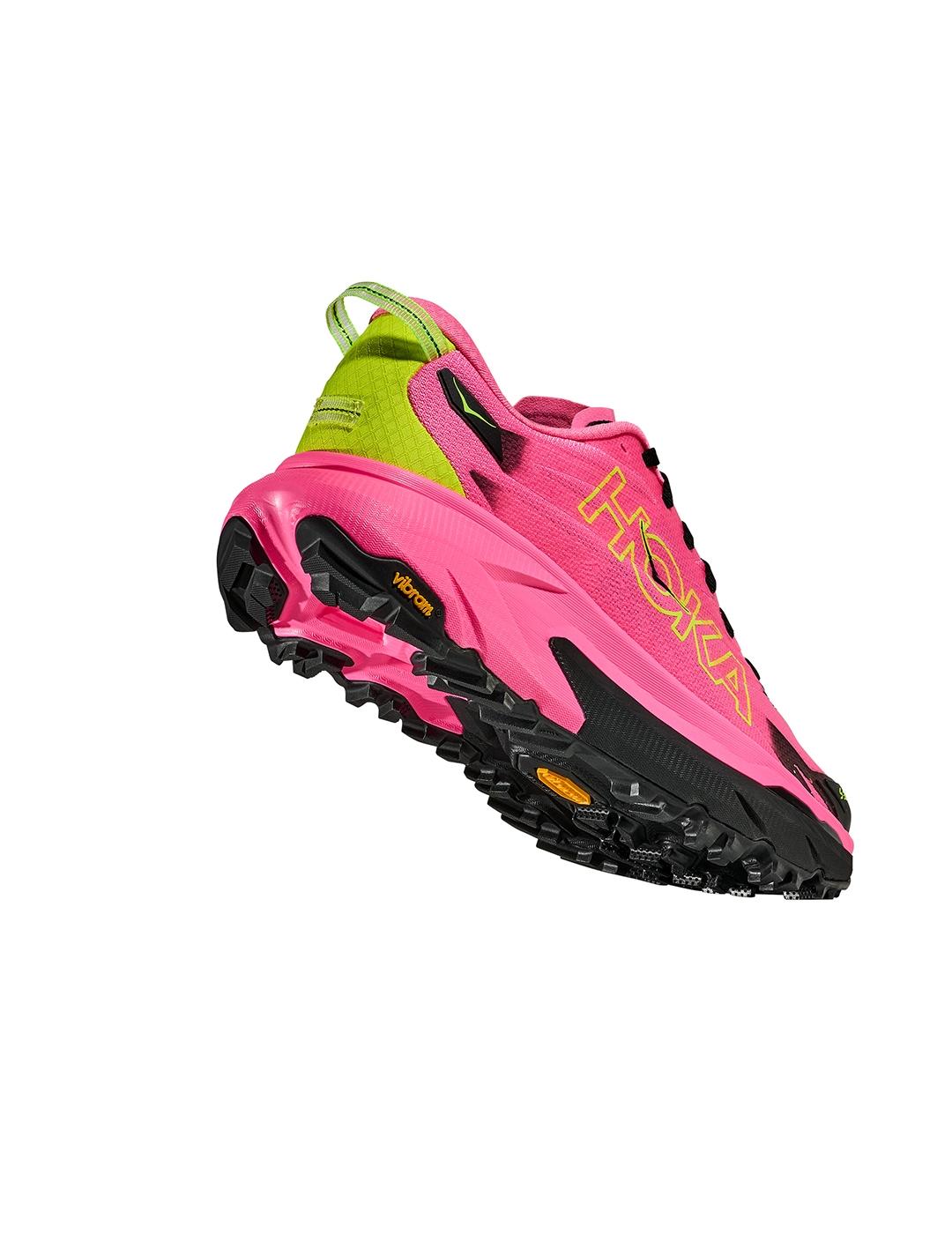 Zapatillas Hoka Mafate 5 Neon rosas de mujer